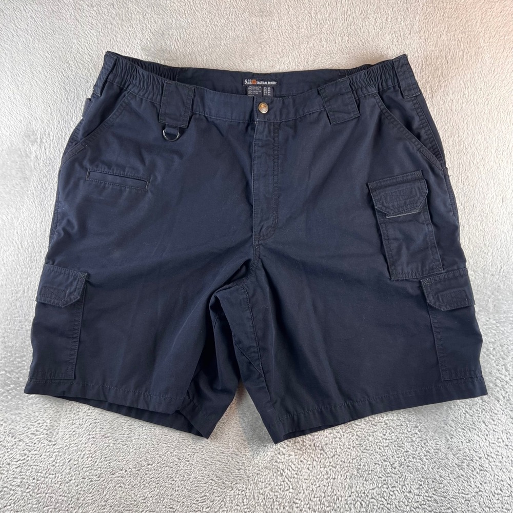 5.11 Tactical Series Mens Navy Blue Ripstop Cargo Shorts Size 40 Utility Work